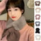 All-Match Knitted Scarf for Women, Soft Winter Shawl, Female Cross Straps Neck Scarf, Sweet Girls Autumn Winter Scarf