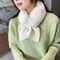 All-Match Knitted Scarf for Women, Soft Winter Shawl, Female Cross Straps Neck Scarf, Sweet Girls Autumn Winter Scarf