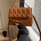 Small Casual Quilted Crossbody Bag with Magnetic Closure, Adjustable Strap, Daily Use Handbag for Women