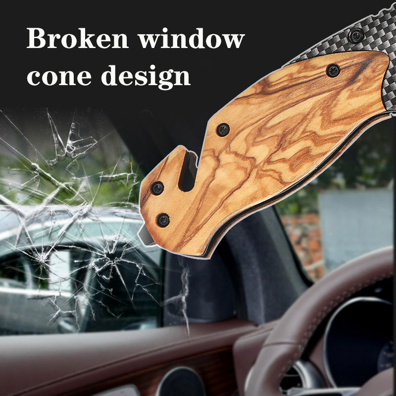 Portable Folding Knife, High Hardness Multifunctional Fruit Knife, Outdoor Camping and Self-Defense Tool