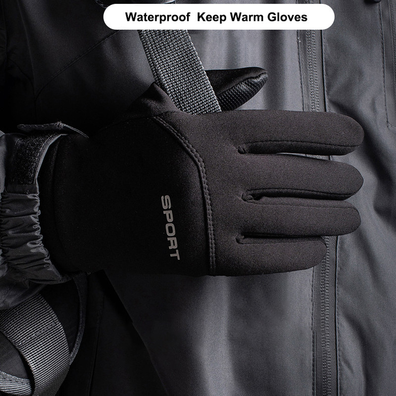 Winter Outdoor Sports Ski Gloves Windproof WaterRepellent Fleece ColdProof Cycling Touchscreen NonS 1