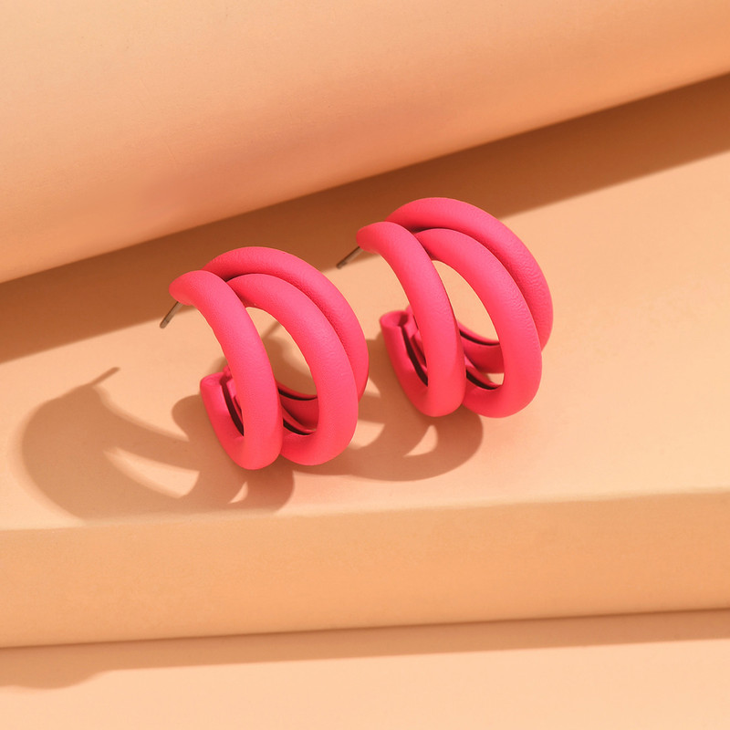 Elegant Gold Color Geometric Statement Hoop Earrings for Women, Vintage Luxury Party Jewelry Gift