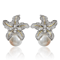 Women Luxury Inlaid Sparkling Stone Earrings Gorgeous Flower Imitation Pearl Fashion Wedding Jewelr 3