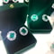 Delicate Design Jewelry, Huitan Luxury Lady Green Zirconia Ear Stud Earrings for Anniversary Party