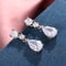 Huitan Women's Drop Earrings Silver Fashion Jewelry, Elegant Versatile Female Ear Accessories for Wholesale