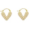Elegant New Trend Jewelry Pearl Heart Shaped Hoop Earrings For Women Luxury Accessories 5