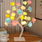DIY LED Rose Leaf Table Lamp, USB Powered Christmas Tree Fairy Lights, Wedding and Party Home Decoration