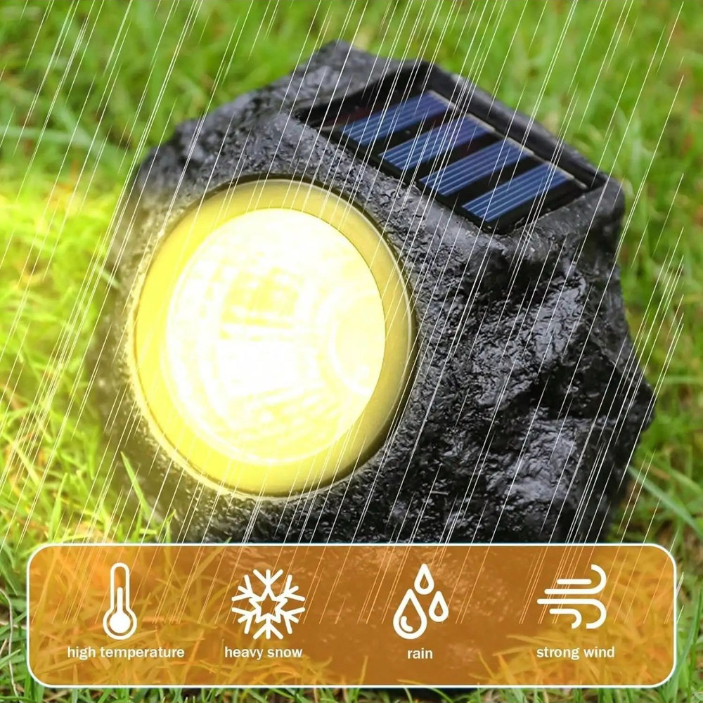 Solar LED Stone Light Waterproof Outdoor Landscape Spotlights Garden Lamp Waterproof Solar Lawn Lam 1