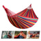Thick Canvas Outdoor Portable Swing Hammock For Camping Lounging Sleeping 0