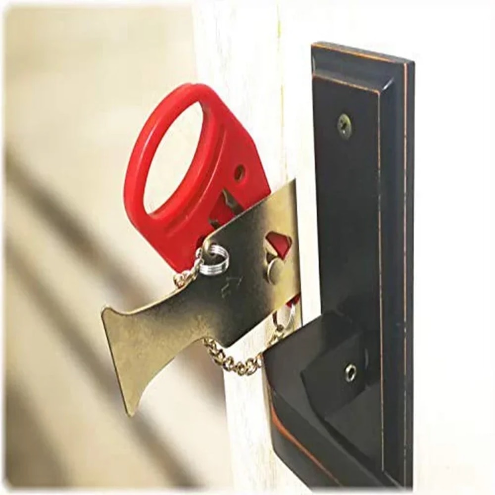 Portable Travel Safety Door Lock, Universal Sleep Security Lock for Travelers and Families