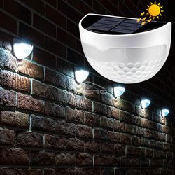 outdoor led solar fence lamp, waterproof wall lights, warm white path lighting for fence and terrace