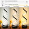 Dimmable Spiral LED Table Lamp, Color RGB Desk Light, Modern Minimalist Lamp for Bedroom and Office