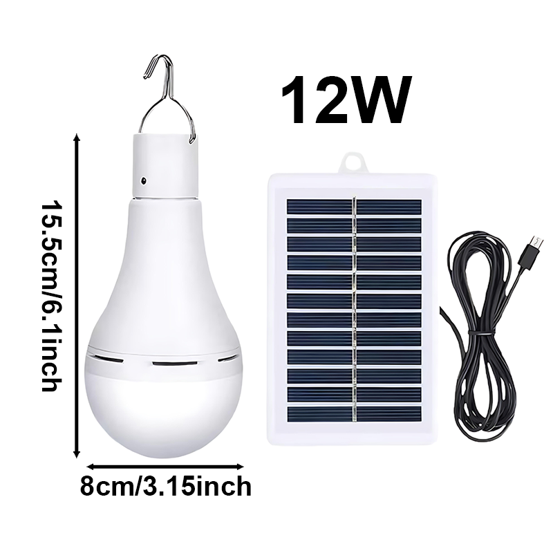 Solarpowered Emergency Outdoor LED Camping Lights Portable USB Solar Panel For Outdoor Garden Tent 6