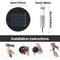 Waterproof Solar Pathway Lights, Outdoor Driveway Landscape, Auto On/Off Lights for Yard Lawn
