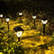 Miflame LED Solar Lawn Lights Outdoor, Waterproof Pathway Lamps, Warm Light for Villa Courtyard Landscape Decoration