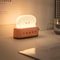LED Desk Lamp with Charging Function, Creative Bedroom Night Light, Timed Light Off Toast Maker Lamp