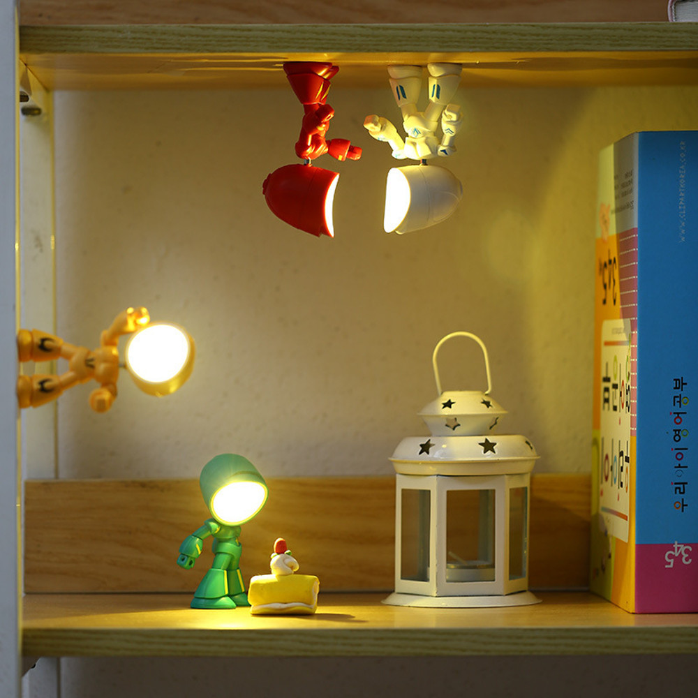 Mini Desk Lamp Creative Small Gift Night Light Cartoon Little Man Desktop Ornament For Boy Children 2