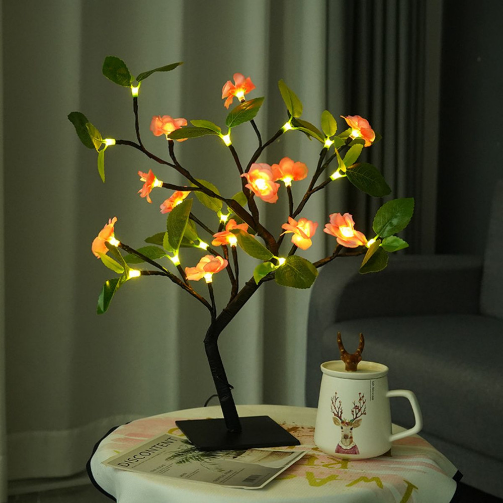 Gift Creative Luminescent Styling Light LED Peach Blossom Plum Blossom Tree Lamp Interior Decorativ 5