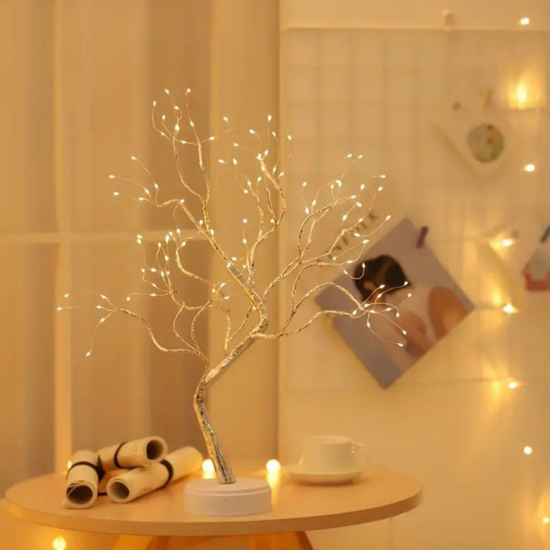 USB Battery Operated Starry Copper String Lights LED Warm White Tree Lights Indoor Outdoor Ramadan 0