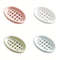 Self Draining Oval Silicone Soap Dish, Sink Counter Organizer, Multifunctional Bathroom Storage Rack Holder Tray
