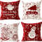 Car With Tree Deer Happy Winter Linen Pillowcase Cushion Sofa Living Room Merry Christmas Snowflake 0
