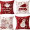 Car With Tree Deer Happy Winter Linen Pillowcase Cushion Sofa Living Room Merry Christmas Snowflake 0
