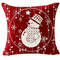 Car With Tree Deer Happy Winter Linen Pillowcase Cushion Sofa Living Room Merry Christmas Snowflake 4