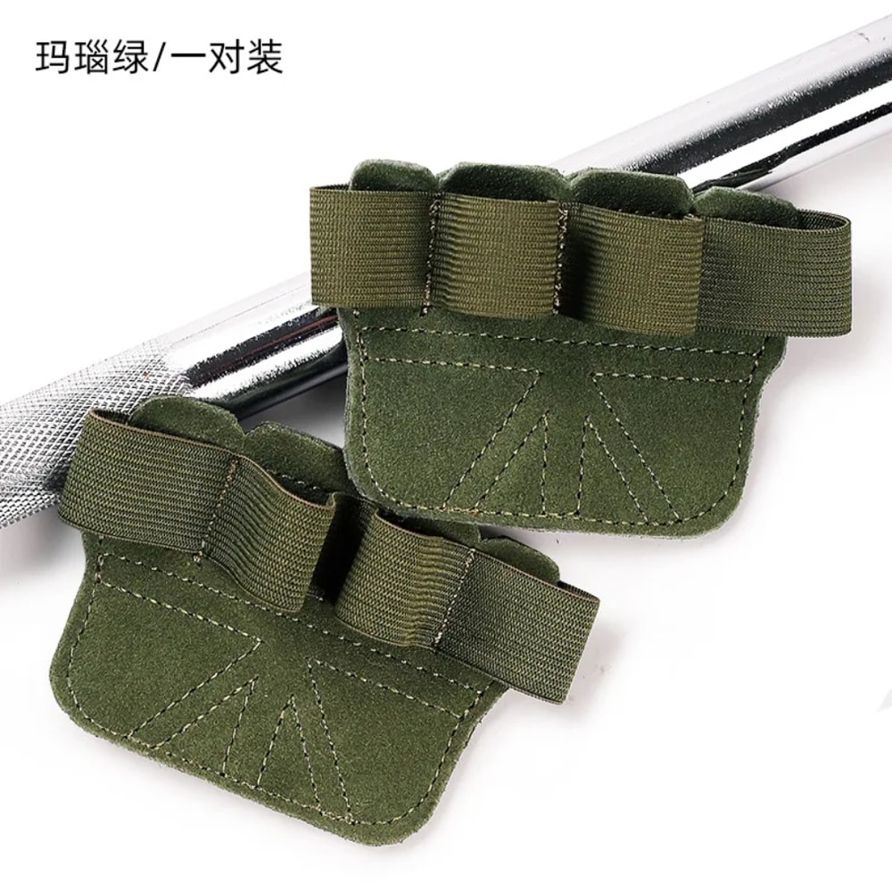 Weight Lifting Pads Cowhide Gym Gloves Anti Skid Fitness Grips Deadlift Power Belt Support Crossfit 3