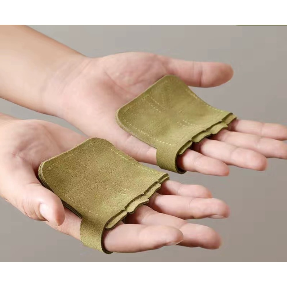 Weight Lifting Pads Cowhide Gym Gloves Anti Skid Fitness Grips Deadlift Power Belt Support Crossfit 6