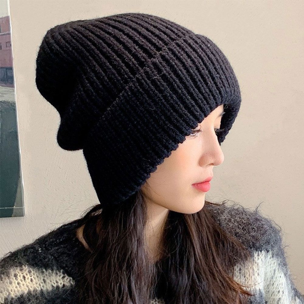Caps Men Hats Solid Color Hip Hop Unisex Female Beanies Winter Warm Hats For Women Casual Stacking 0