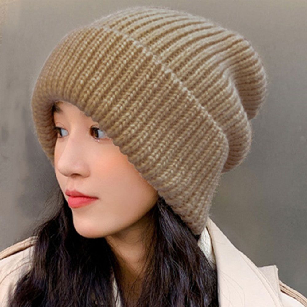 Caps Men Hats Solid Color Hip Hop Unisex Female Beanies Winter Warm Hats For Women Casual Stacking 4