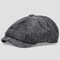 Vintage Luxury Unisex High Quality Winter Retro British Style New Octagonal Flat Cap Cotton Ascot C 7