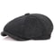 Vintage Luxury Unisex High Quality Winter Retro British Style New Octagonal Flat Cap Cotton Ascot C 2