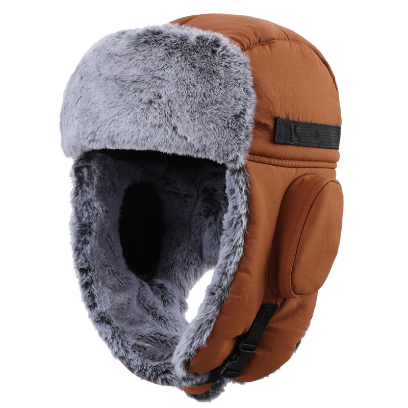 Mens Trapper Hat Connectyle Winter Warm Ushanka Hat Faux Fur Lining Windproof Waterproof Eskimo Hat 5