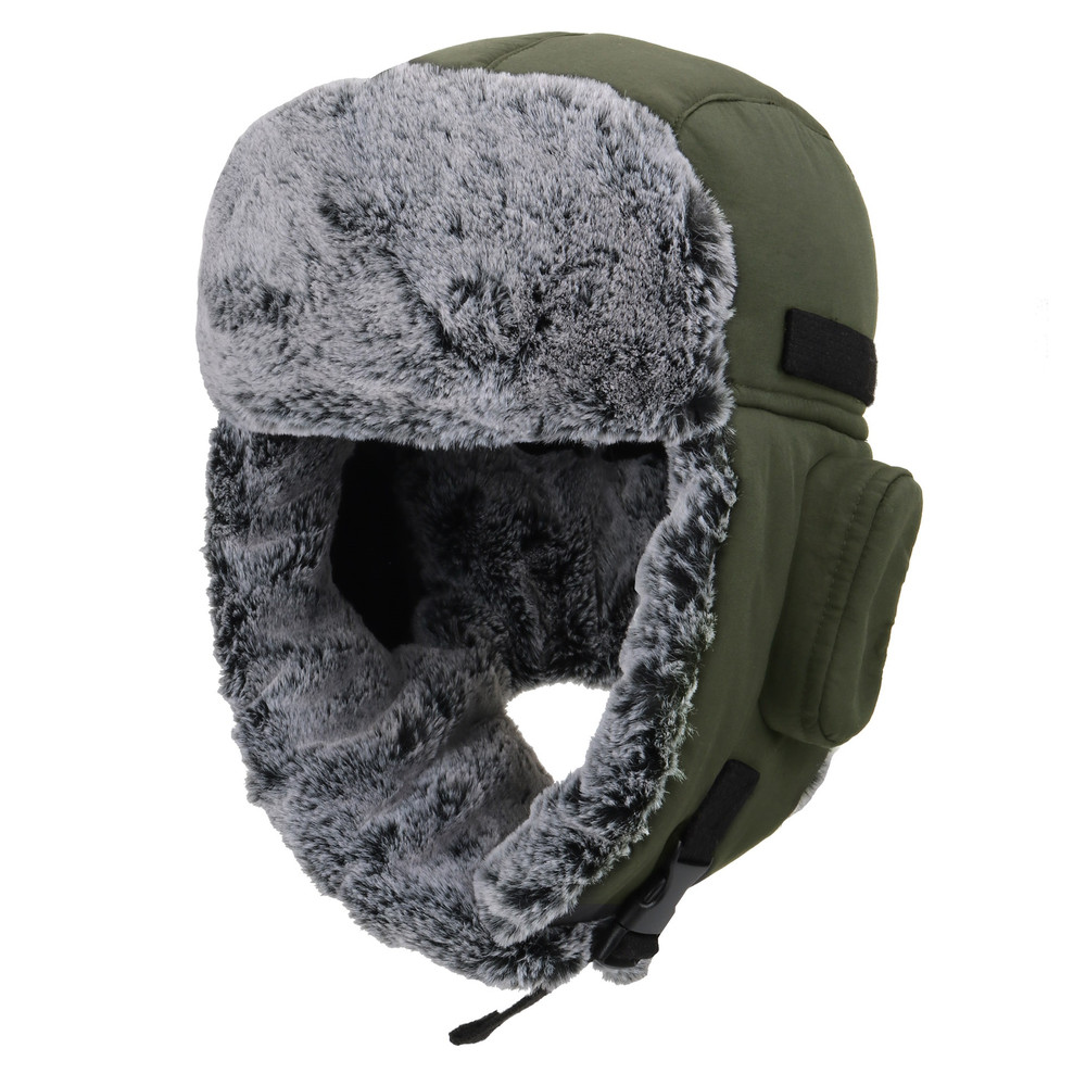 Mens Trapper Hat Connectyle Winter Warm Ushanka Hat Faux Fur Lining Windproof Waterproof Eskimo Hat 12