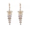 Shiny Zircon Opal Wedding Jewelry Gift Luxury Crystal Flower Tassel Drop Girls Party Earrings Long 5