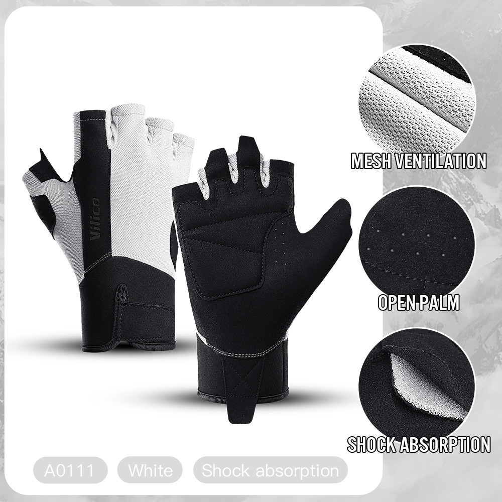 Gym Lifting Workout Gloves Men Women, Wrist Belt Fitness Climbing, Work Out Shock Absorb Foam Pad Palm Crossfit