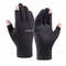 Cycling Warm Gloves Women, Winter Fishing Mens Gloves, Sports Touch Screen Gloves, Two Fingers Cut, Anti Slip Gloves