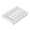 Hollow Design Bar Soap Dish Flexible Silicone Soap Holder Drainer Sponges Scrubber Display Bathtub 7