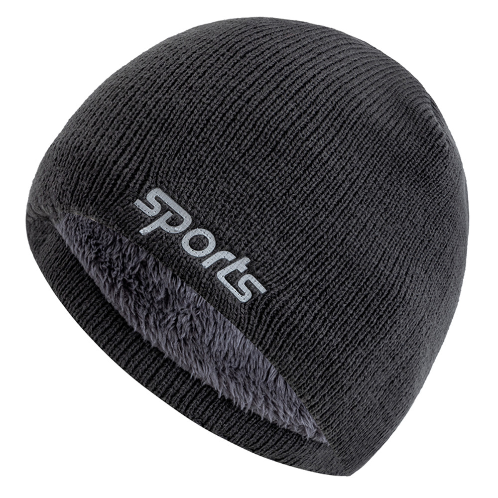 Fashion Knitted Hats For Men And Women Unisex Sports Jacquard Winter Hats Plush Fur Lined Outdoor B 5