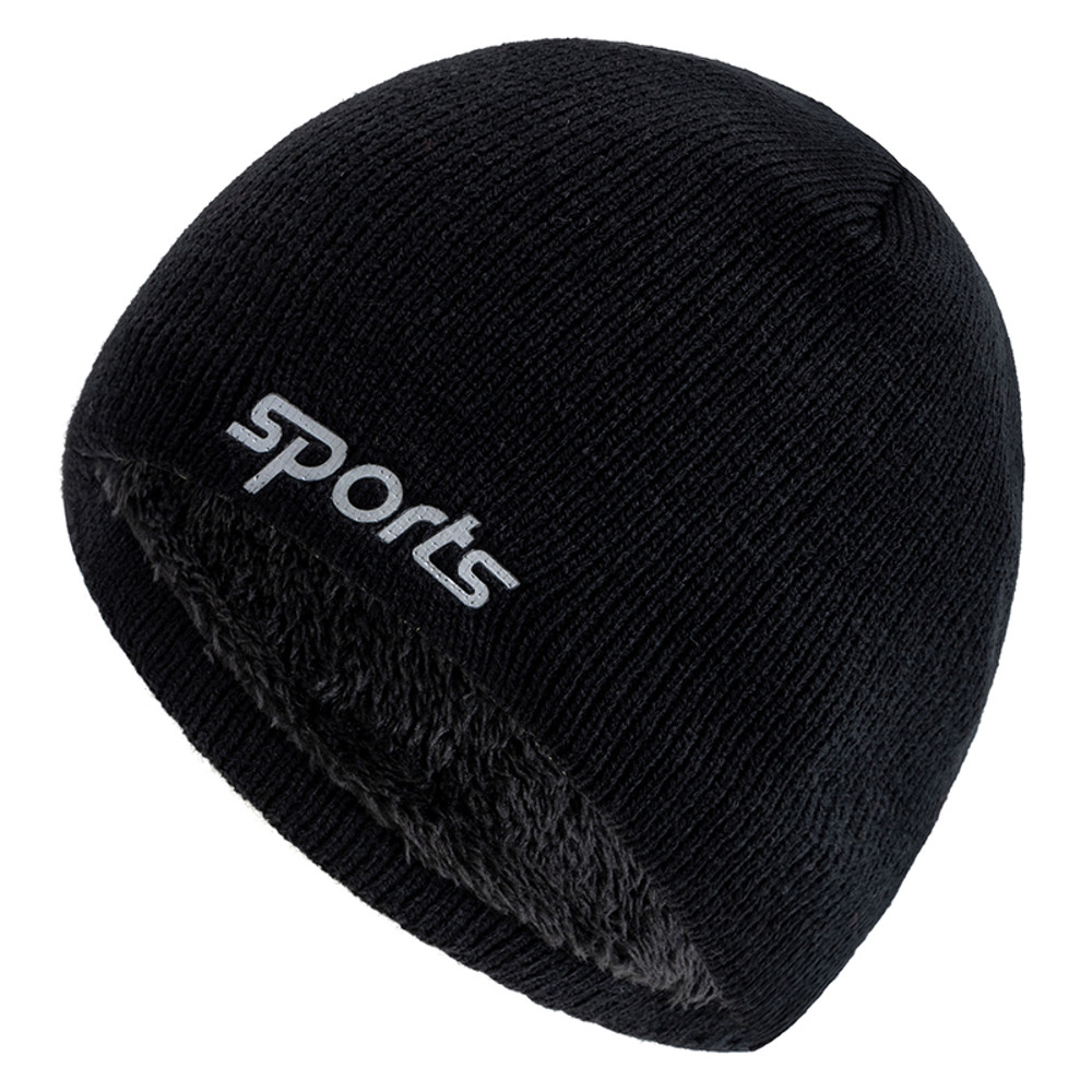 Fashion Knitted Hats For Men And Women Unisex Sports Jacquard Winter Hats Plush Fur Lined Outdoor B 10