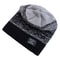 Female Winter Mixing Color Label Decor Knitted Hats Hot Sale Women Slouchy Winter Hats Plush Fur Li 2