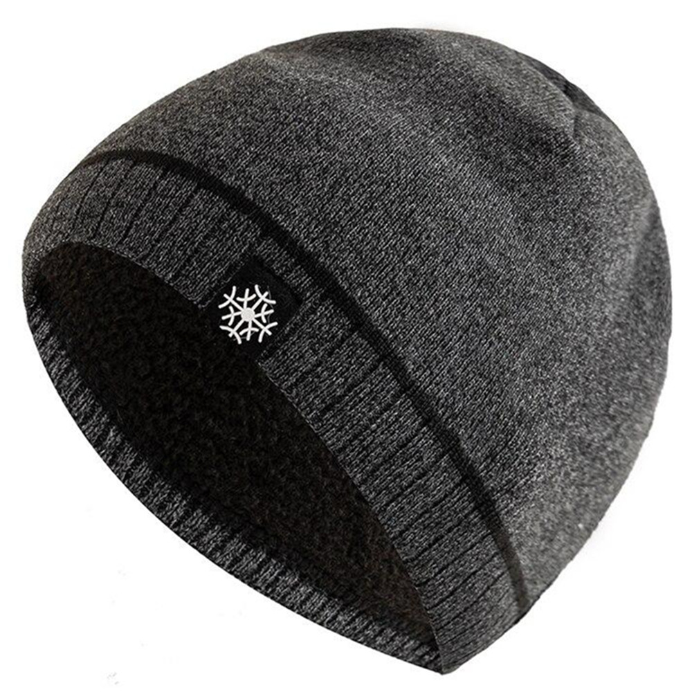 Outdoor Men Warm Ski Beanie Cap Hot Sale Winter Hats Casual Snow Label Decor Winter Luxury Knitted 0