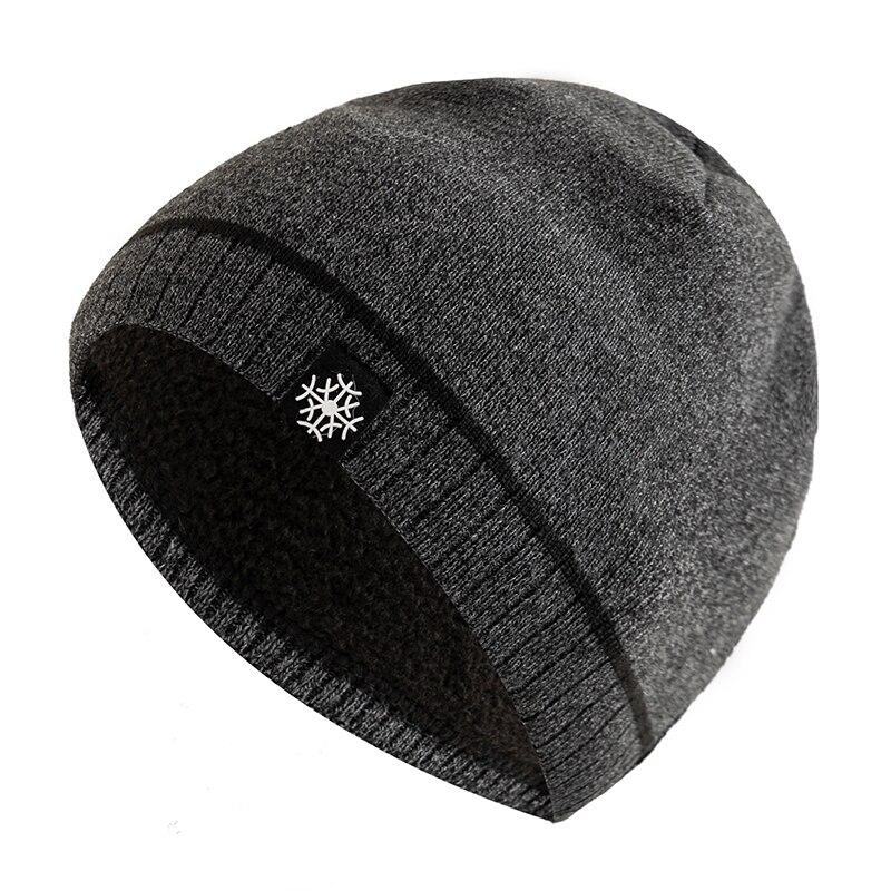 Outdoor Men Warm Ski Beanie Cap Hot Sale Winter Hats Casual Snow Label Decor Winter Luxury Knitted 7