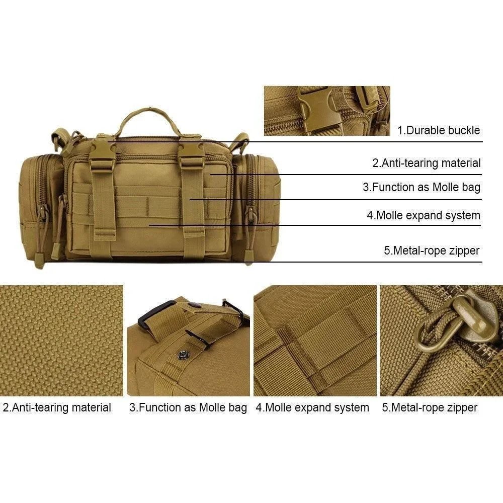 Molle Waterproof Fanny Packs Duffel Waist Bag Camera Bag Utility Pouch Hand Carry Crossbody With Sh 4