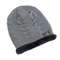 Fashion Letter Label Knitted Hats New Unisex Warm Winter Hat Lined Thick Ski Beanie For Men Women A 2