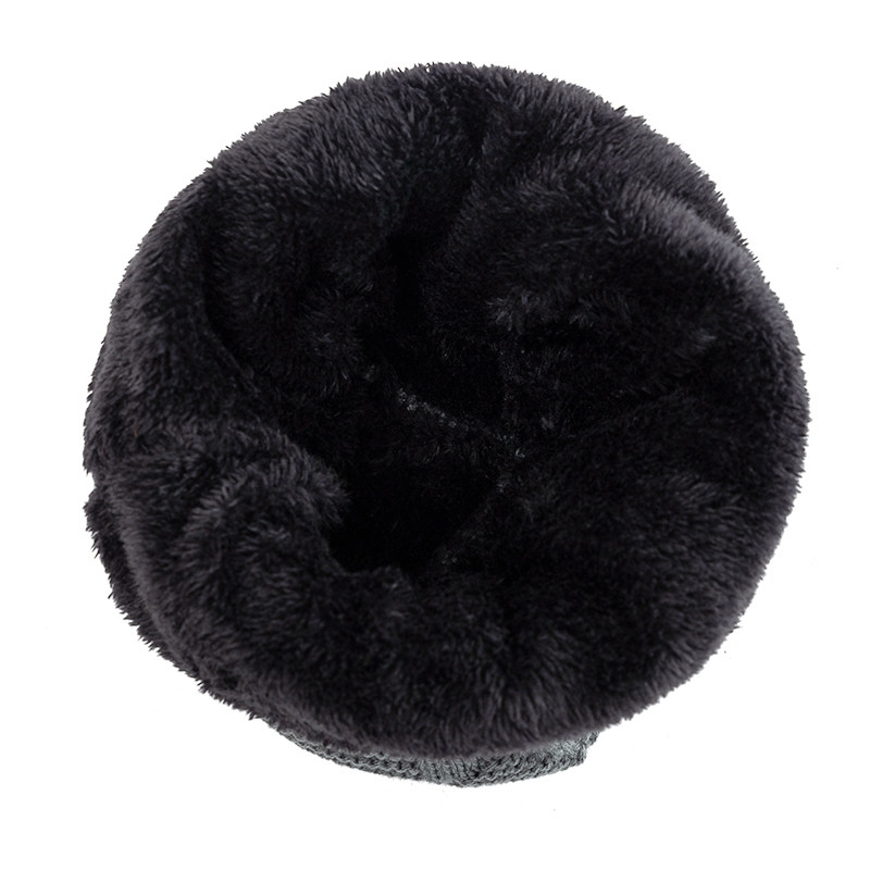 Fashion Letter Label Knitted Hats New Unisex Warm Winter Hat Lined Thick Ski Beanie For Men Women A 4