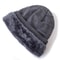 Unisex Plain Color Winter Hats Warm Ski Beanie Cap Men Women New High Quality Fur Lined Cotton Knit 3