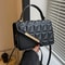 Elegant Temperament Black Ladies Bag Fashionable Versatile Single Shoulder Shoulder Bag Diagonal Cr 0