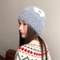 Korean Style Womens Winter Hat With Flower And Ear Protection Wool Hat Big Head Circumference Wool 1